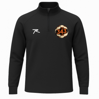 Raru x 343 DIGITAL Yarım Fermuarlı Sweatshirt SANUS SİYAH - R.SPQOR