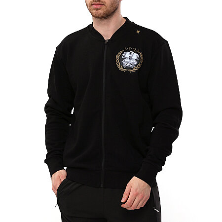 Spqr Full-Zip Sweatshirt AUREUS Black - 1