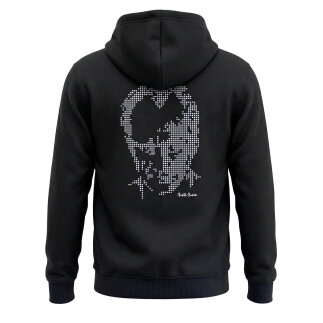 Atatürk Printed Hooded Sweatshirt LEPIDUS BLACK - R.SPQOR
