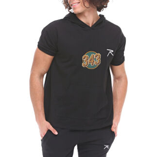 Raru x 343 DIGITAL Short-Sleeve Sweatshirt OCULUS BLACK 