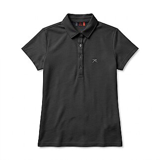 Kadın Polo T-Shirt LUCIDA SİYAH - RARU