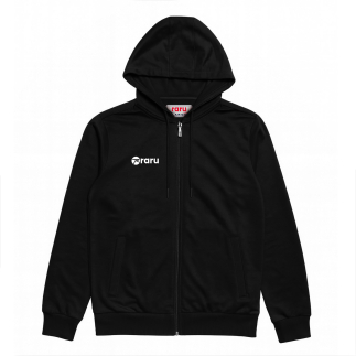 Kapüşonlu Tam Fermuarlı Sweatshirt LIBERTER SİYAH - RARU