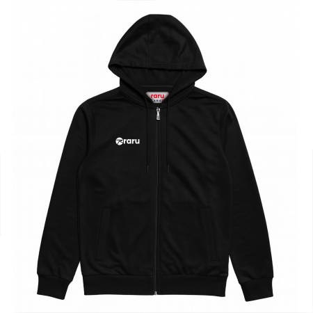Kapüşonlu Tam Fermuarlı Sweatshirt LIBERTER SİYAH - 1
