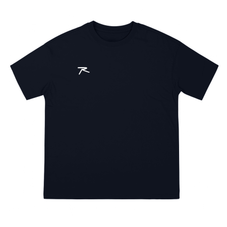 %100 Pamuk Oversize Basic T-Shirt LATUS LACİVERT - 1