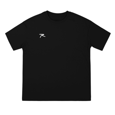 %100 Pamuk Oversize Basic T-Shirt LATUS SİYAH - 1