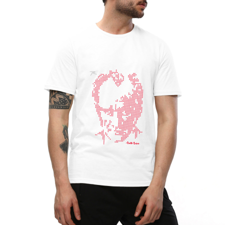 Atatürk Baskılı %100 Pamuk T-Shirt BEYAZ - 1