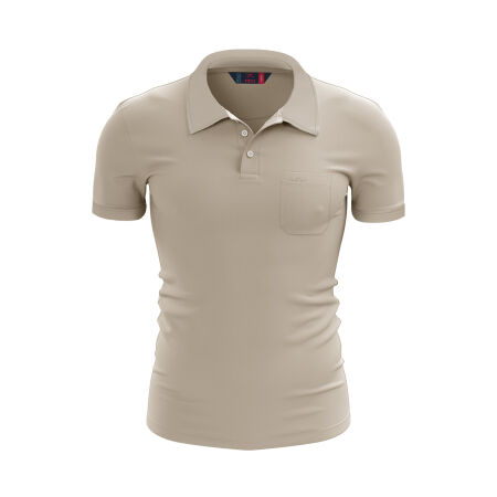 %100 Pamuk Cepli Polo T-Shirt PARATUS BEJ - 1
