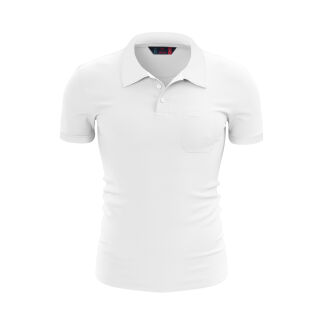 %100 Pamuk Cepli Polo T-Shirt PARATUS BEYAZ - RARU