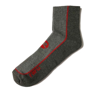 Raru Cushioned High Quarter Socks Gray - RARU