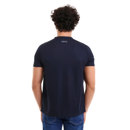 Raru Erkek Basic T-Shirt TRES LACİVERT - 4