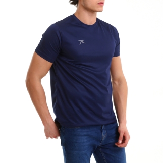 RARU - Raru Erkek Basic T-Shirt TRES LACİVERT