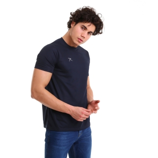 Basic T-Shirt TRES LACİVERT - RARU (1)