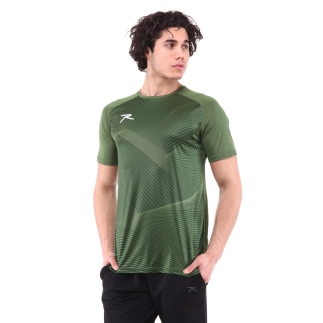 RARU - Raru Erkek Dijital Baskılı T-Shirt JUSTA HAKİ (1)