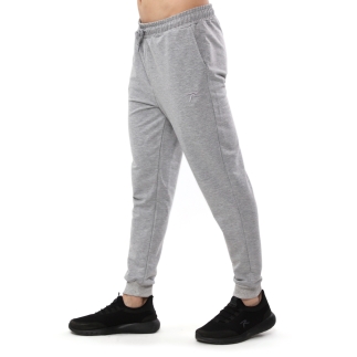 Ribanalı Sweat Pantolon SENTUS GRİ MELANJ - BÜYÜK BEDEN