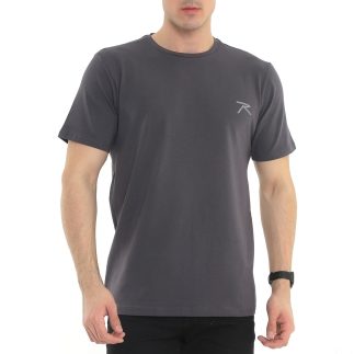Raru Erkek %100 Pamuk T-Shirt GRAVIS ANTRASİT - 1
