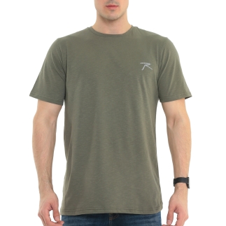 RARU - Raru Erkek %100 Pamuk T-Shirt GRAVIS HAKİ