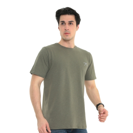 Raru Erkek %100 Pamuk T-Shirt GRAVIS HAKİ - 3