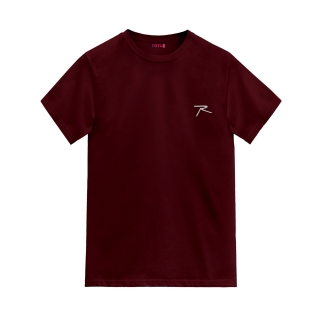 %100 Pamuk T-Shirt AGNITIO BORDO - RARU