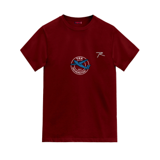 Raru x THKU %100 Pamuk T-Shirt AGNITIO BORDO 