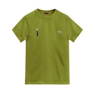 Raru x 343 DIGITAL %100 Pamuk T-Shirt AGNITIO YEŞİL - R.SPQOR