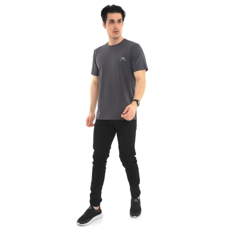 %100 Pamuk T-Shirt GRAVIS ANTRASİT - 5