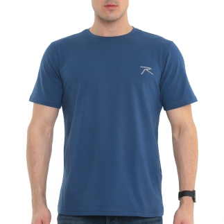 %100 Pamuk T-Shirt GRAVIS İNDİGO - RARU