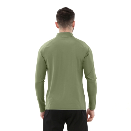 Yarım Fermuarlı Sweatshirt DIGNUS HAKİ - 4