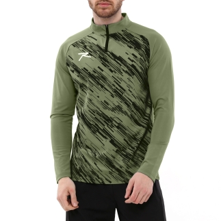Yarım Fermuarlı Sweatshirt DIGNUS HAKİ - RARU