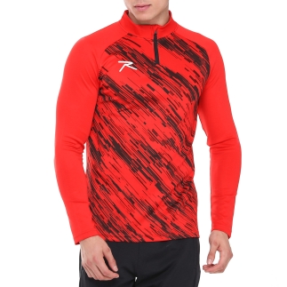 Yarım Fermuarlı Sweatshirt DIGNUS KIRMIZI - RARU