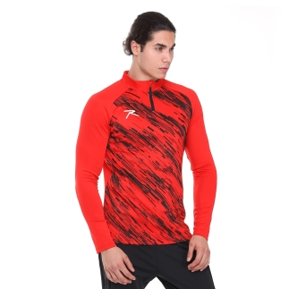 Yarım Fermuarlı Sweatshirt DIGNUS KIRMIZI - RARU (1)