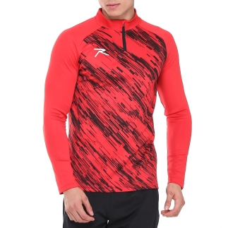 Yarım Fermuarlı Sweatshirt DIGNUS KIRMIZI - RARU
