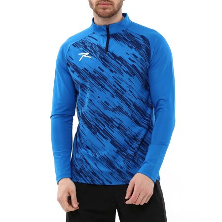 Yarım Fermuarlı Sweatshirt DIGNUS MAVİ - 1