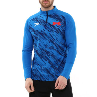 Raru x 343 DIGITAL Yarım Fermuarlı Sweatshirt DIGNUS MAVİ - R.SPQOR