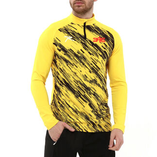 Raru x 343 DIGITAL Yarım Fermuarlı Sweatshirt DIGNUS SARI - R.SPQOR