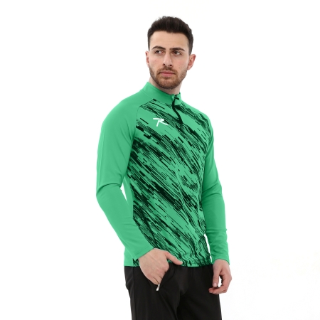 Yarım Fermuarlı Sweatshirt DIGNUS YEŞİL - 2