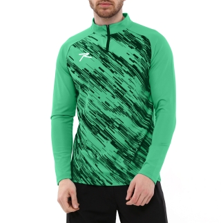 Yarım Fermuarlı Sweatshirt DIGNUS YEŞİL - RARU