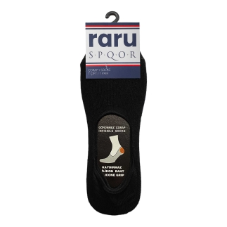 Raru S.P.Q.O.R Invisible Socks Black - R.WAY