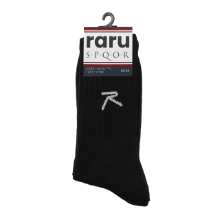 Raru S.P.Q.O.R Terry-Lined Socks Black - R.WAY (1)