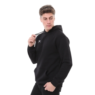 Pamuklu Kapüşonlu Kalın Basic Sweatshirt LEPIDUS SİYAH - 4