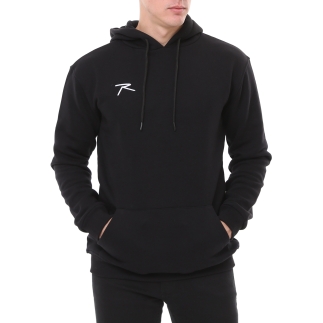 Pamuklu Kapüşonlu Kalın Basic Sweatshirt LEPIDUS SİYAH - RARU