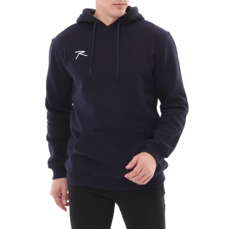 Pamuklu Kapüşonlu Kalın Basic Sweatshirt LEPIDUS LACİVERT - BÜYÜK BEDEN (1)
