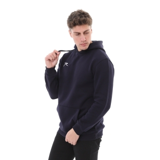 Pamuklu Kapüşonlu Kalın Basic Sweatshirt LEPIDUS LACİVERT - 4