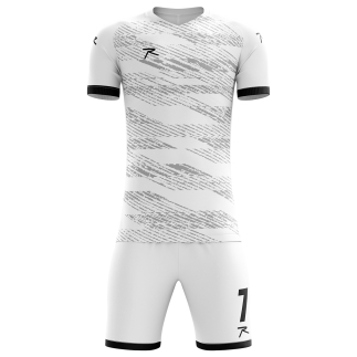 Raru Interlock Jersey Set White - RARU