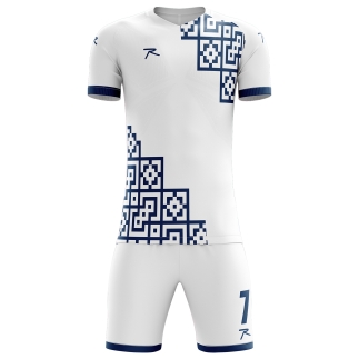Raru Interlock Jersey Set White - RARU