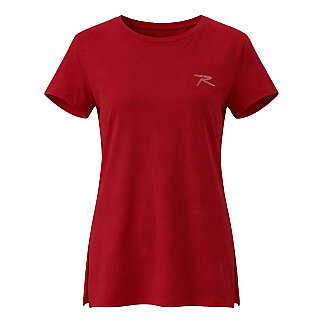 Kadın %100 Pamuk Bisiklet Yaka T-Shirt FUMUS BORDO 