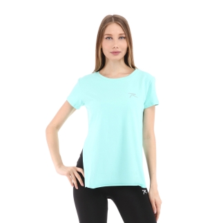 RARU - Raru Kadın %100 Pamuk T-Shirt FUMUS MİNT (1)