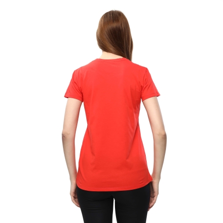 Raru Kadın %100 Pamuk T-Shirt MULIER KIRMIZI - 4