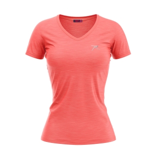 Raru %100 Cotton T-Shirt MULIER Pink MELANJ 