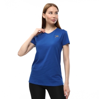 Raru Kadın %100 Pamuk T-Shirt MULIER SAKS - RARU (1)