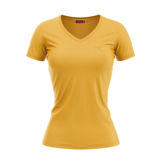 Raru %100 Cotton T-Shirt MULIER Yellow 